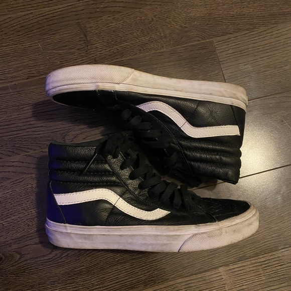 Leather High Top Vans - Picture 1 of 2